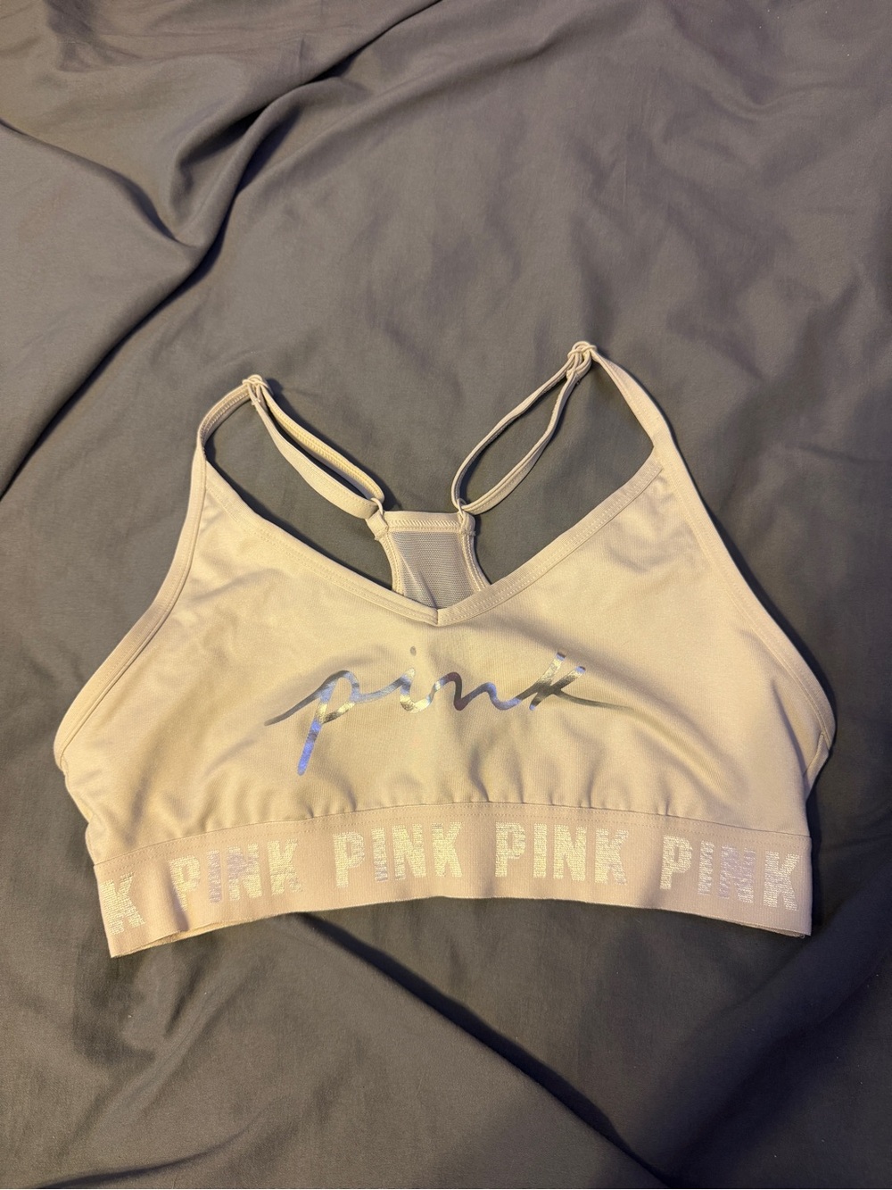 White active sports bra